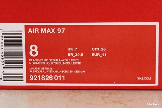 BLUE 921826-011 97 MAX NIKE NEBULA AIR 0318